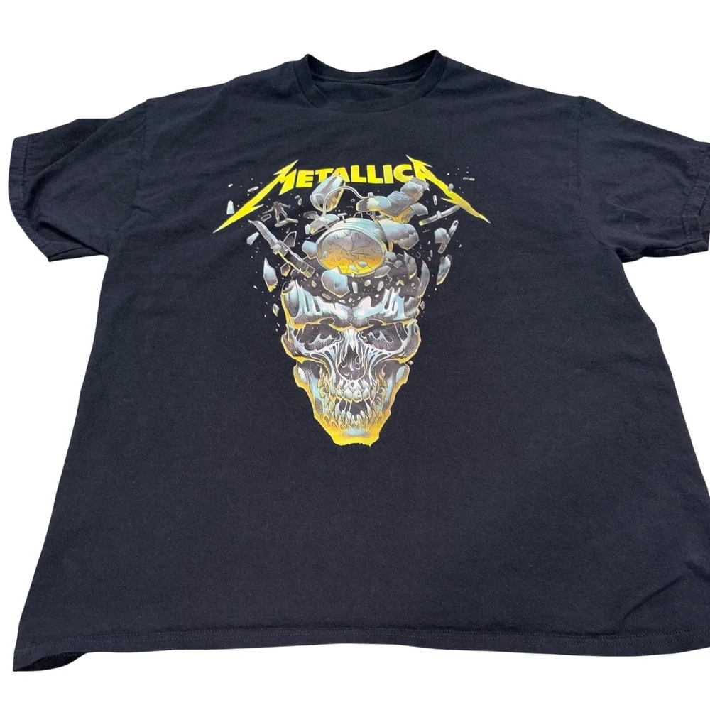 Metallica M72 World Tour T-Shirt Mens XL Black 2023 2024 Concert Tee Metallica